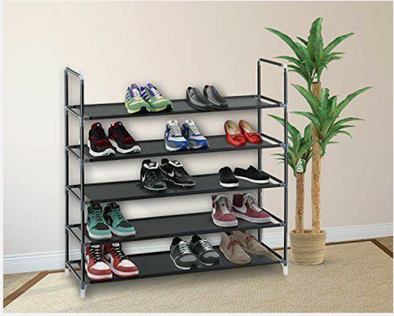5/10 Tier Shoe Rack Wall Tower Cabinet Storage Organizer Holder Shelf Home Holder